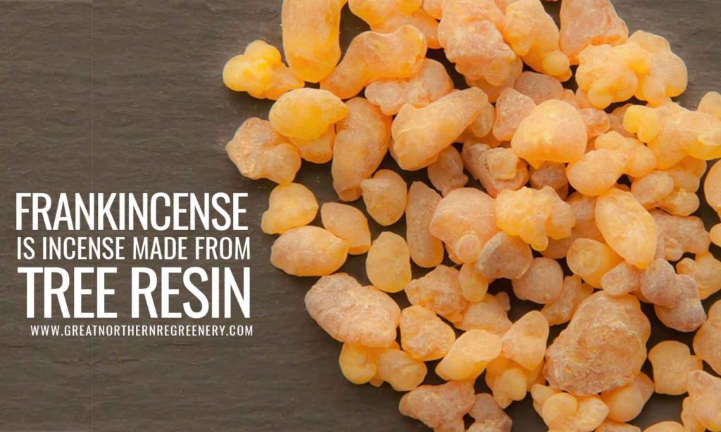 Frankincense is incense made from tree resin