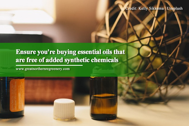 Ensure you're buying essential oils that are free of added synthetic chemicals